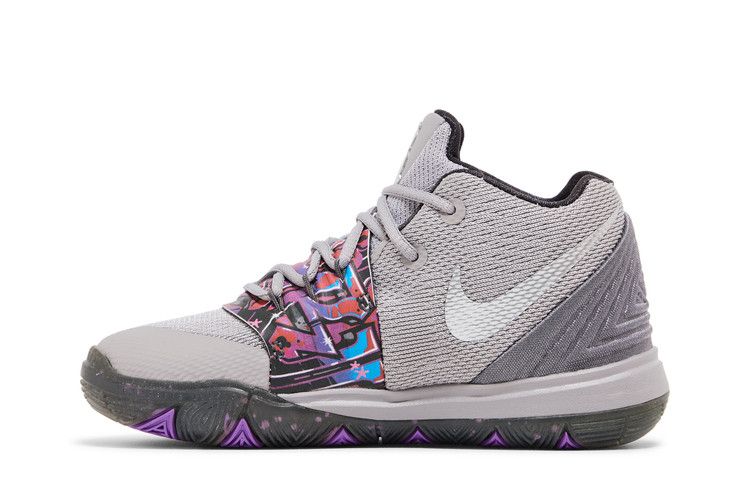 Кроссовки Nike Kyrie 5 BP 'Graffiti', серый — фото 4