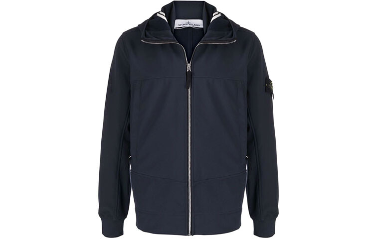 

Худи мужская Stone Island на молнии, синий