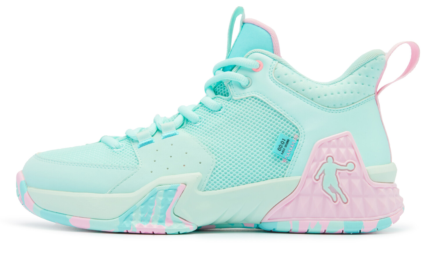 

Баскетбольные кроссовки Kill Shot 1.0 мужские с низким верхом Cloud Pink Crescent Blue Qiaodan