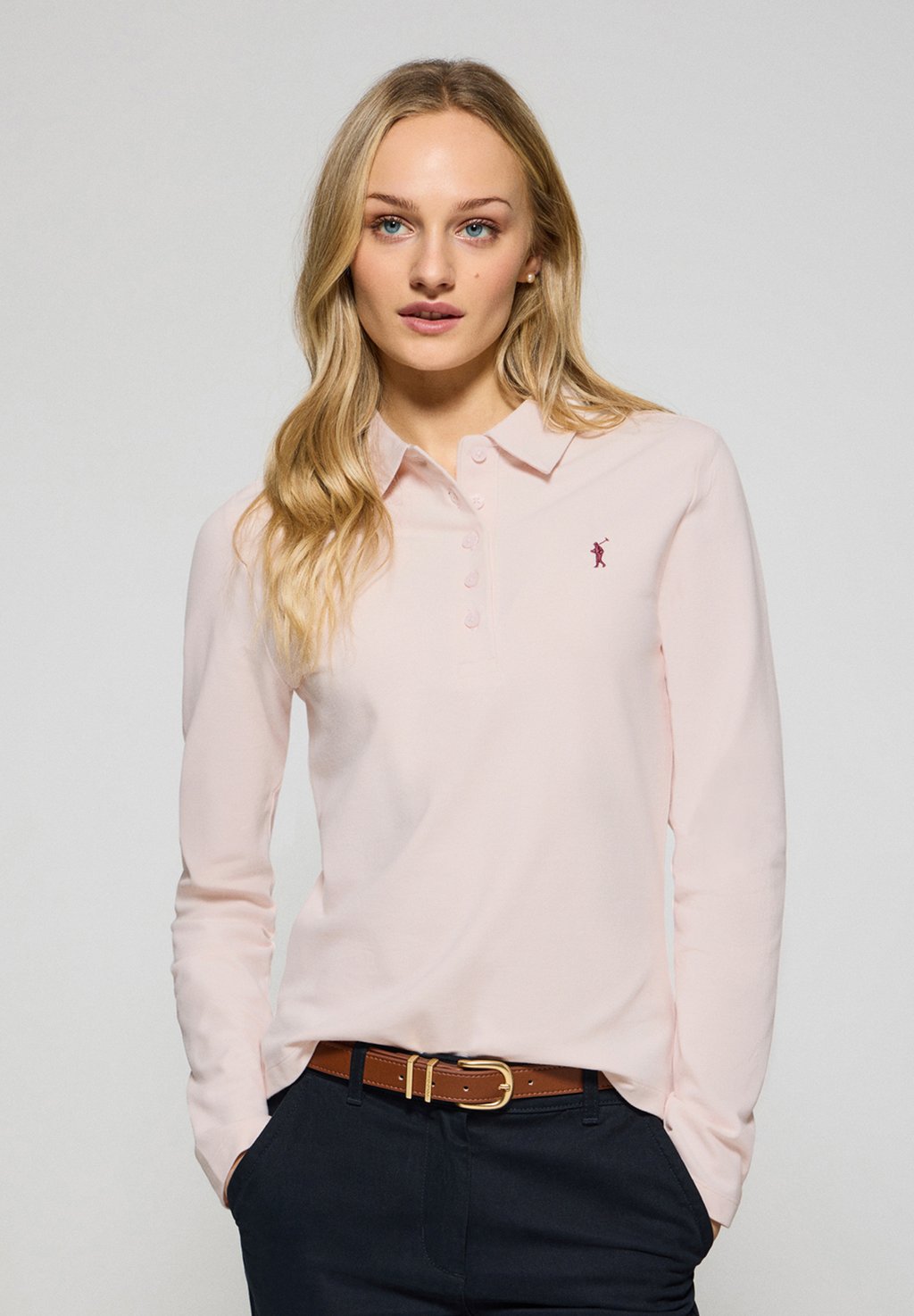 

Топ с длинными рукавами BUTTONS RIGBY GO PRIYANKA - Polo shirt Polo Club, светло-розовый