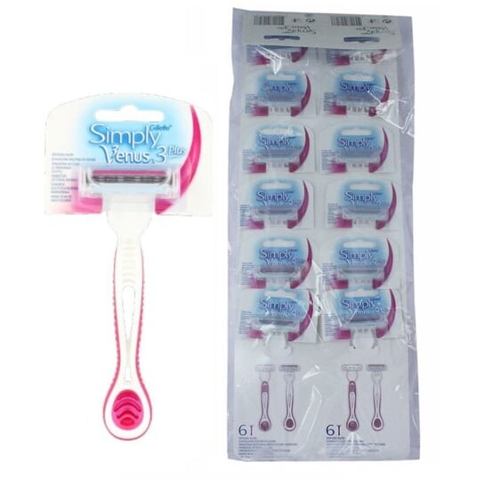 

Одноразовые бритвы, 12 шт. Gillette, Simply Venus 3