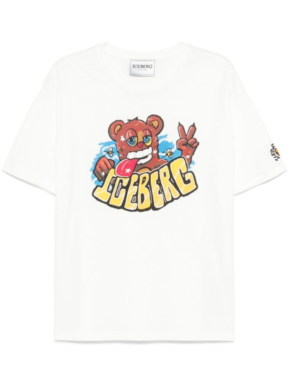 

Iceberg футболка с принтом VXmee Bear, белый