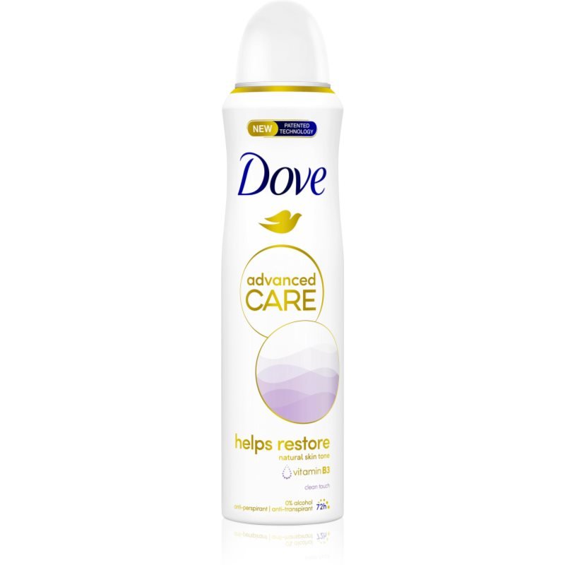 

Dove Advanced Care помогает восстановить безалкогольный антиперспирант Clean Touch 150 мл