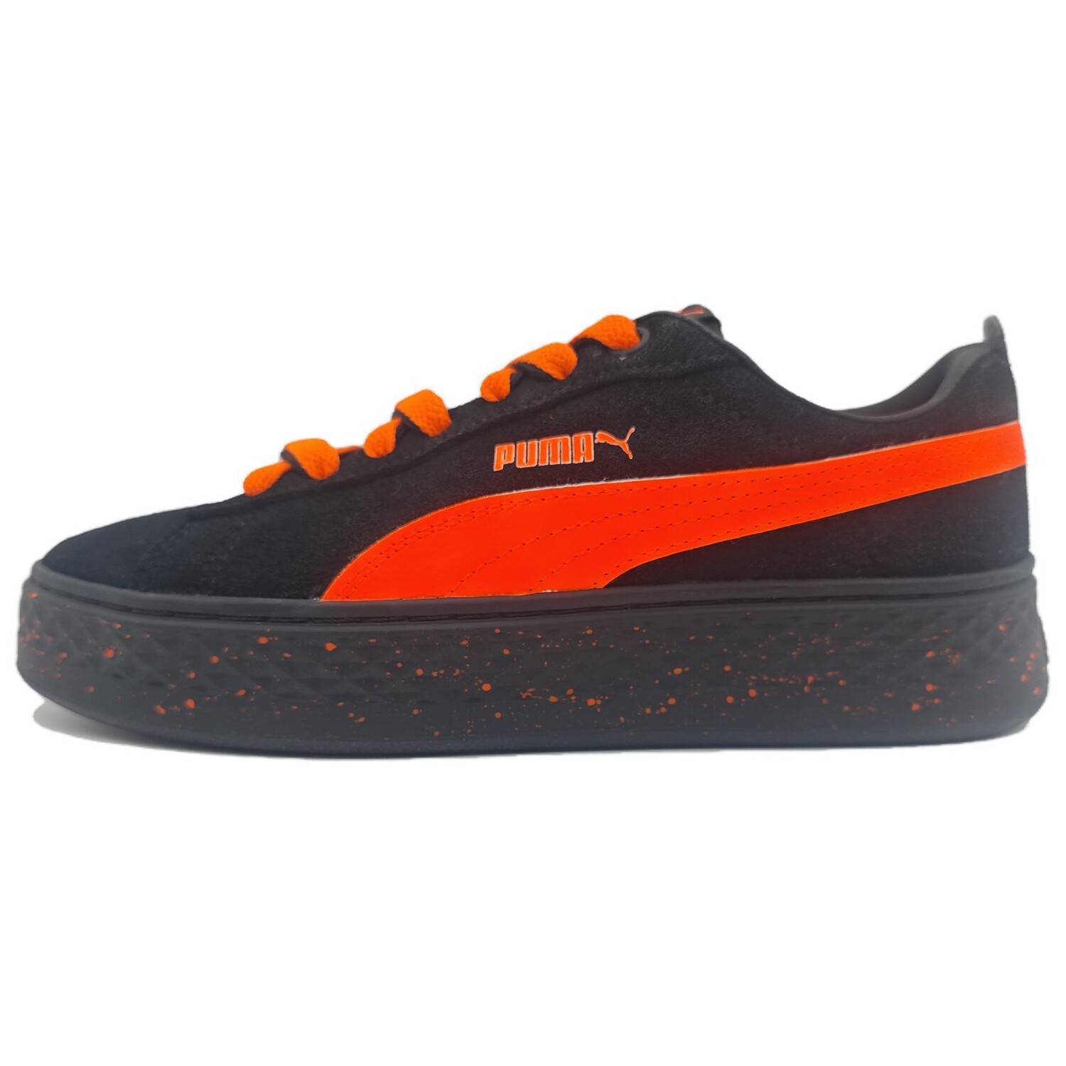 

Кроссовки Puma Smash Platform Skateboarding Shoes Women's Low-top Black, черный