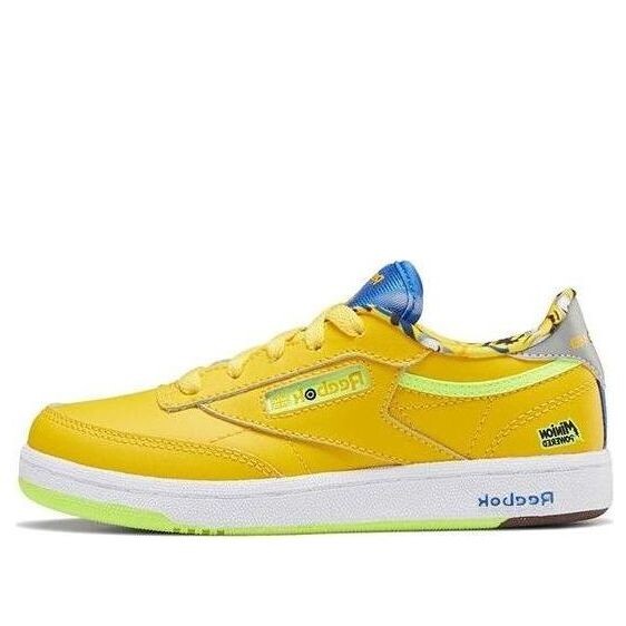 

Кроссовки illumination's minions x club c little kid 'minions' Reebok, желтый