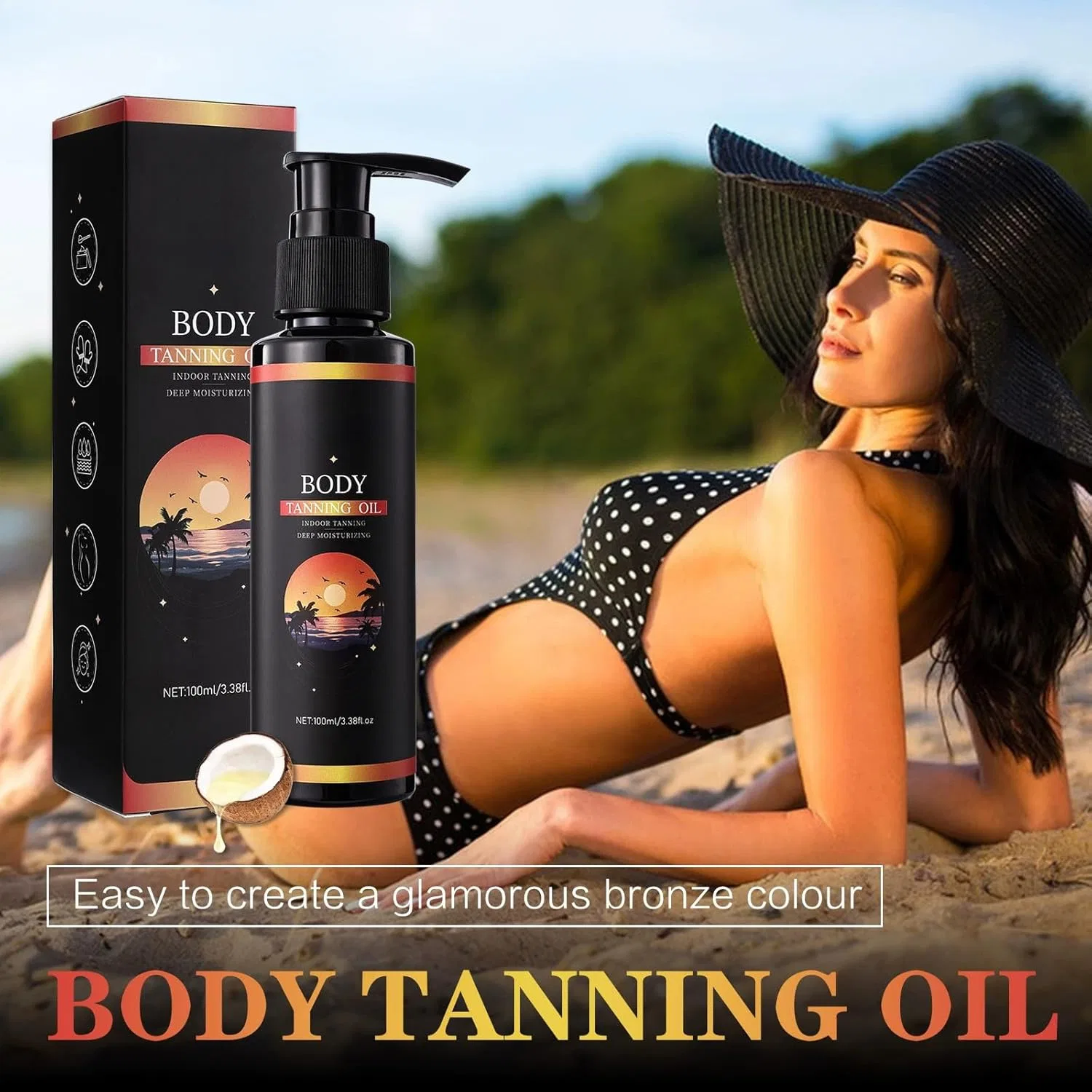 Автозагар Sun Oil Tanning Lotion для лица и тела, 100 мл Generic — фото 4