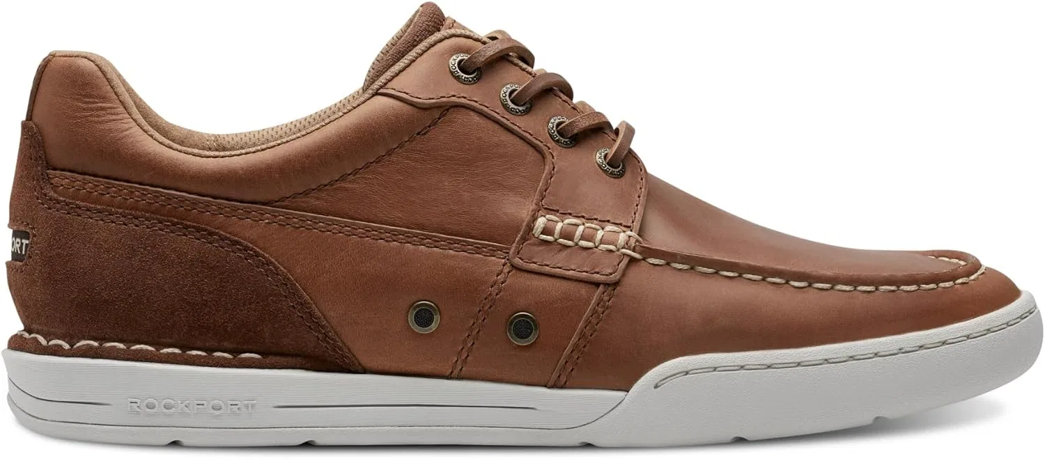 Мужские лодочные туфли Rockport Wentworth, Medium Natural Leather — фото 3
