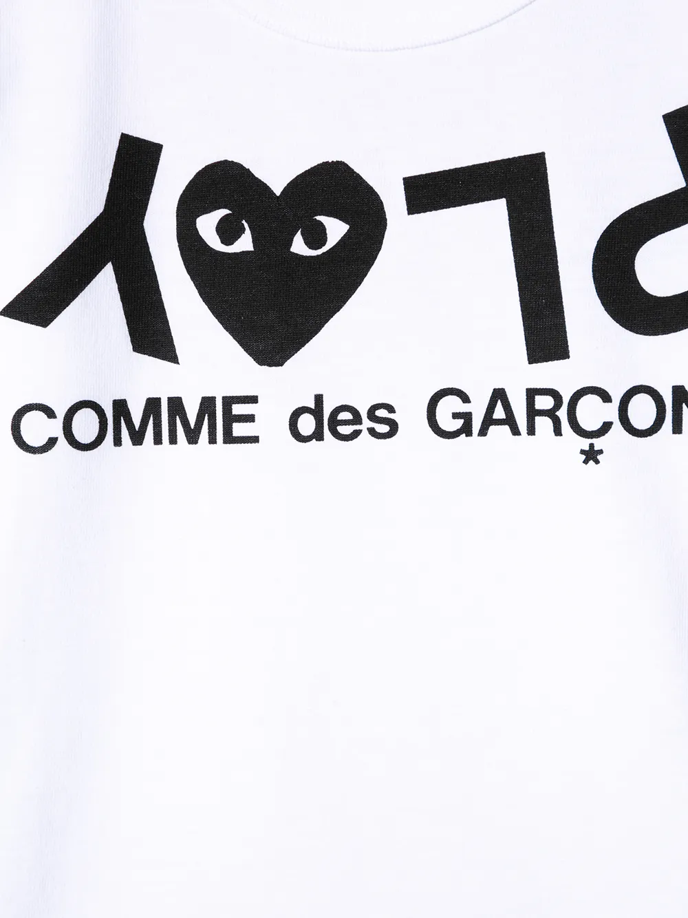 Футболка Play Comme Des Garçons Play Kids, белый — фото 3