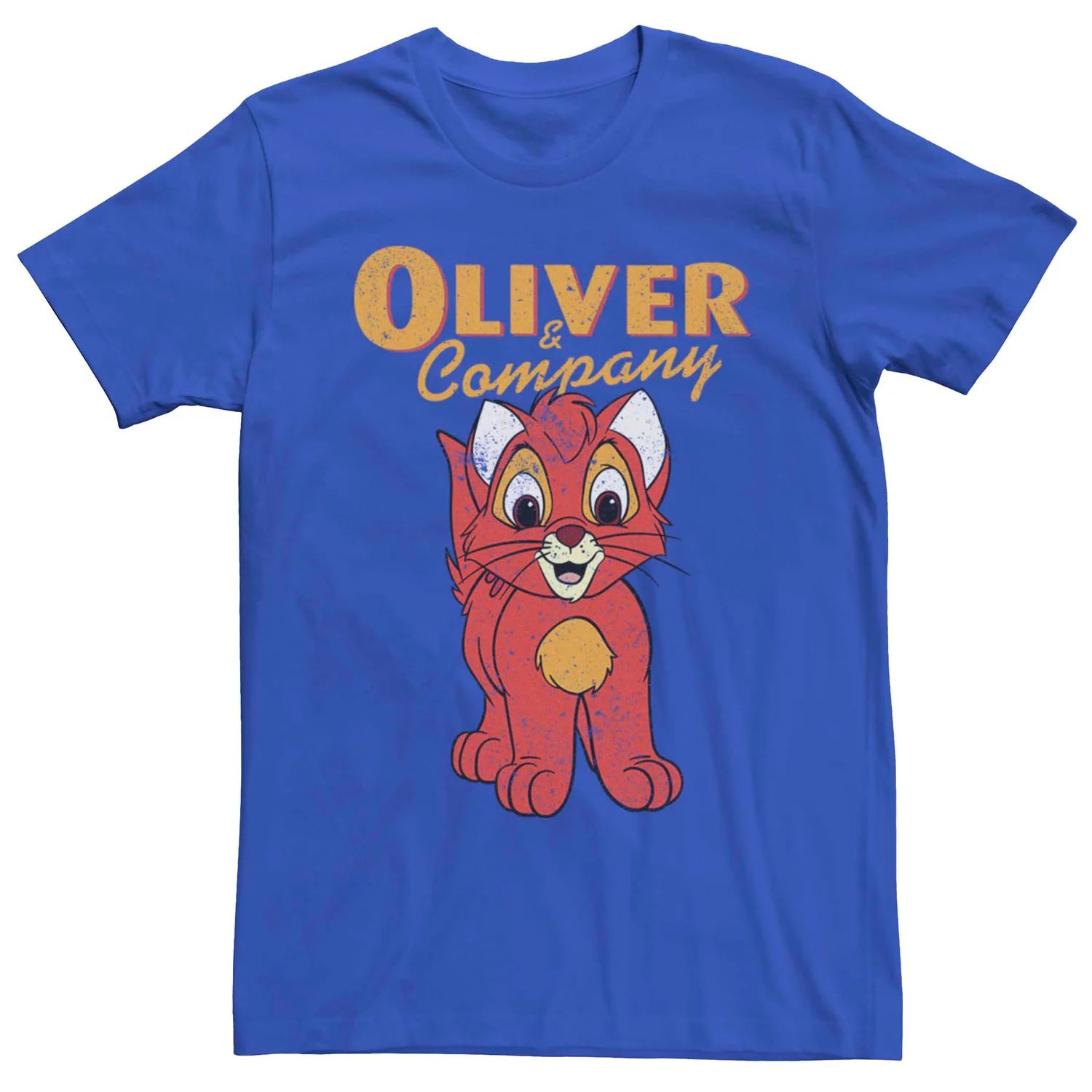 

Мужская винтажная футболка с плакатом Oliver and Company Disney Oliver and Company Licensed Character