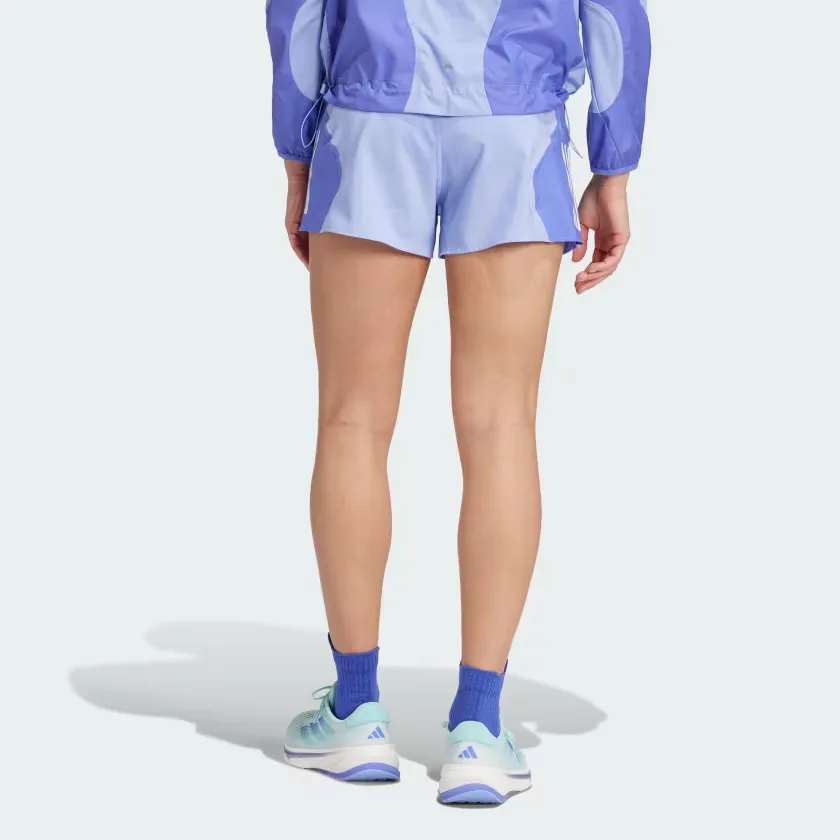 Adidas Шорты женские casual AEROREADY OWN THE RUN BASE полуприлегающие кобальтово-синие — фото 4