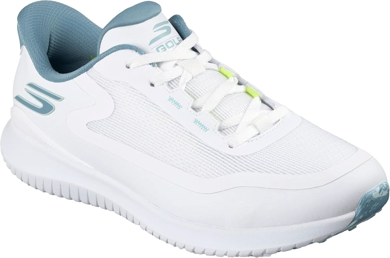 Мужские гольф-туфли Skechers Golf Flite без шипов, белый/светло-голубой — фото 2