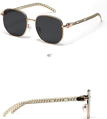 

Солнцезащитные очки в винтажном ретро-стиле 2027 года для женщин, квадратной формы, с защитой от УФ-излучения, в стиле мужских солнцезащитных очков MTZJH, Blue Pink