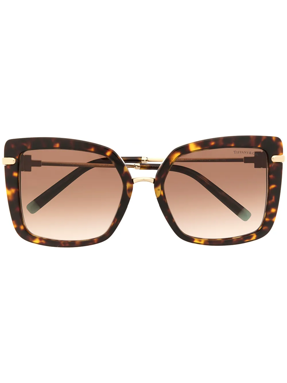 

Солнцезащитные очки в массивной оправе Tiffany & Co Eyewear, коричневый