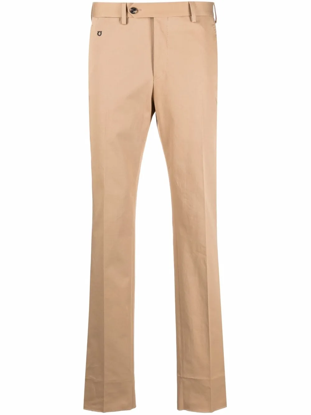 

Прямые брюки Cotton Gabardine Ferragamo, нейтральный