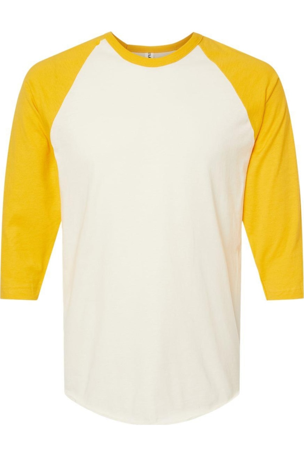 

Футболка-реглан из тонкого джерси Tultex Unisex, цвет vintage white/ mellow yellow