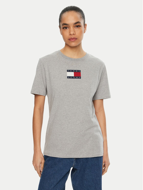 

Футболка свободного кроя DW0DW20461 Tommy Jeans, серый