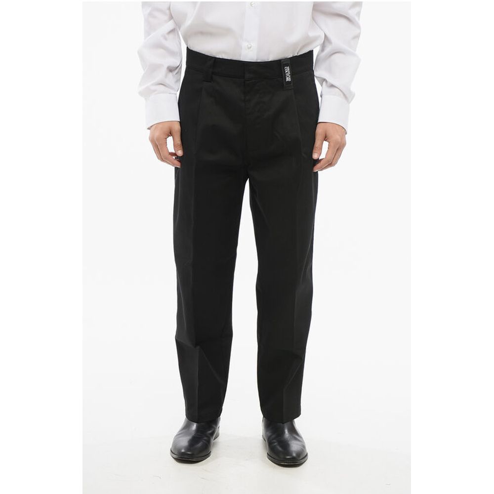 

Брюки JEANS COUTURE из хлопковой смеси с 4 карманами Versace, Black
