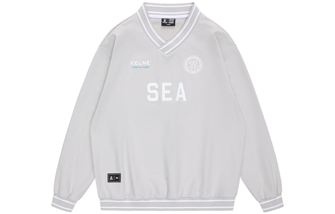 

Ветровое Море X X Ветровое Море совместный бренд Свитшот Мужской KELME, Серебристо-мышиный серый