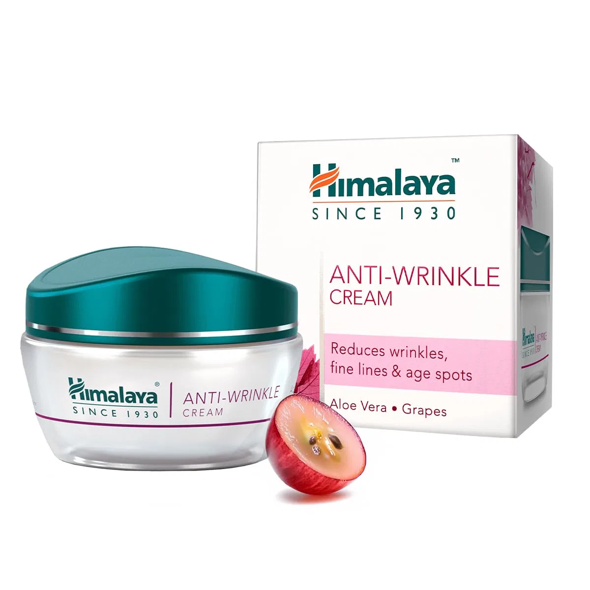 Крем для лица Himalaya — Против морщин с алоэ вера и виноградом от Herbals — фото 3