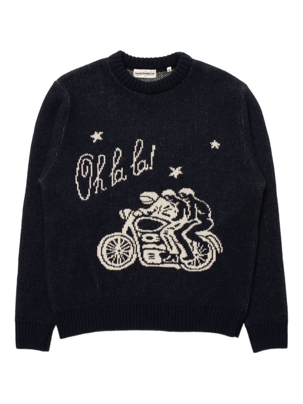 

Графический свитер Ménage à Trois Oh La La CARNE BOLLENTE, синий