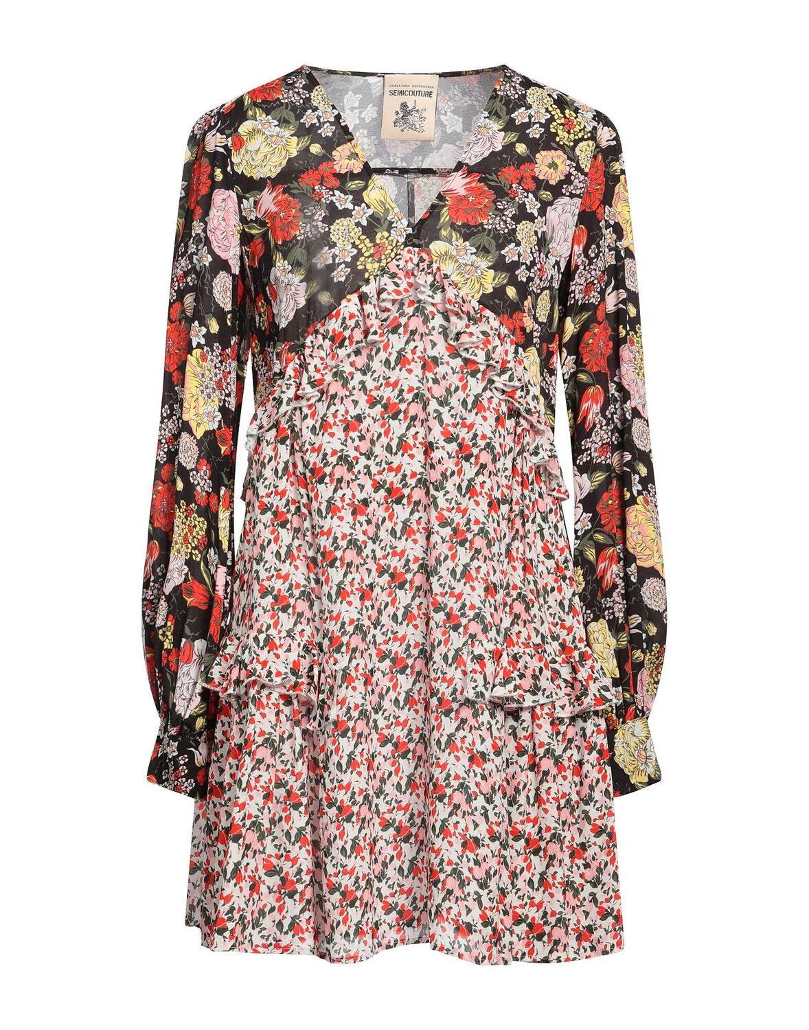 

Мини-платье Semicouture, черный