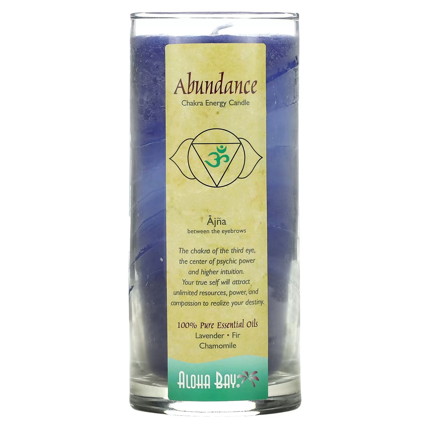 

Свеча Aloha Bay Chakra Energy Abundance Indigo