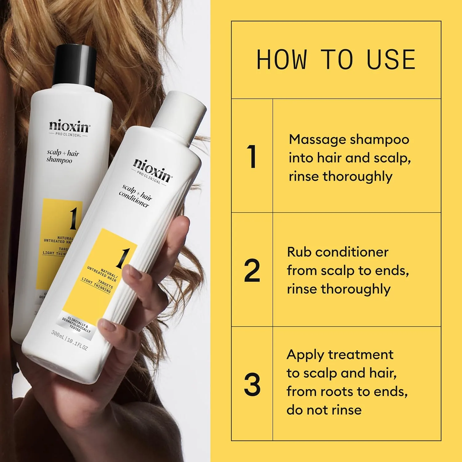Набор Nioxin Scalp + Hair Thickening System и спрей для укладки Root Lifting | Для более густых и объемных волос | Укрепление и увеличение плотности | Объем с сильной фиксацией | Запас на 3 месяца — фото 3