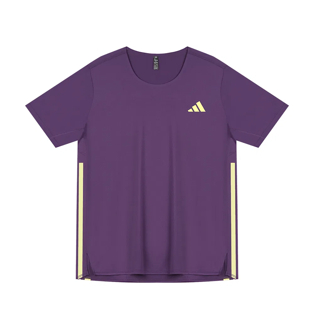 Футболка Adidas с круглым вырезом прямого кроя Purple