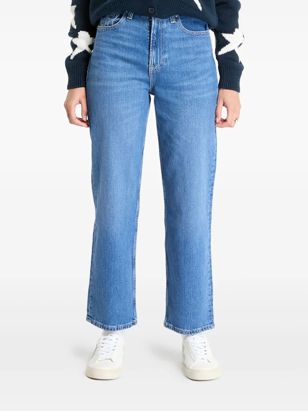

Прямые джинсы Layla с завышенной талией Tommy Jeans, синий
