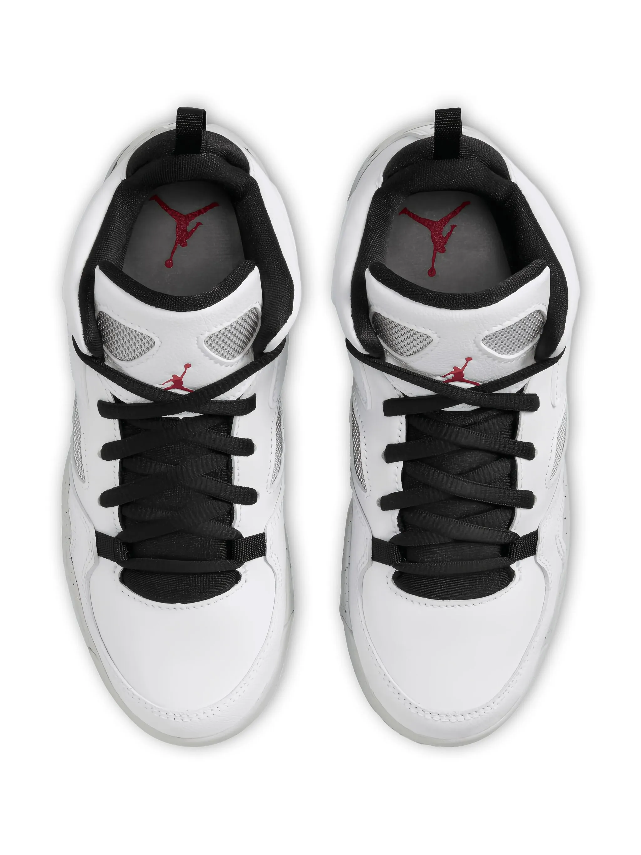 Кроссовки Flight Club 91 White/Black/Metallic Silver/Gym Jordan Kids, белый — фото 3
