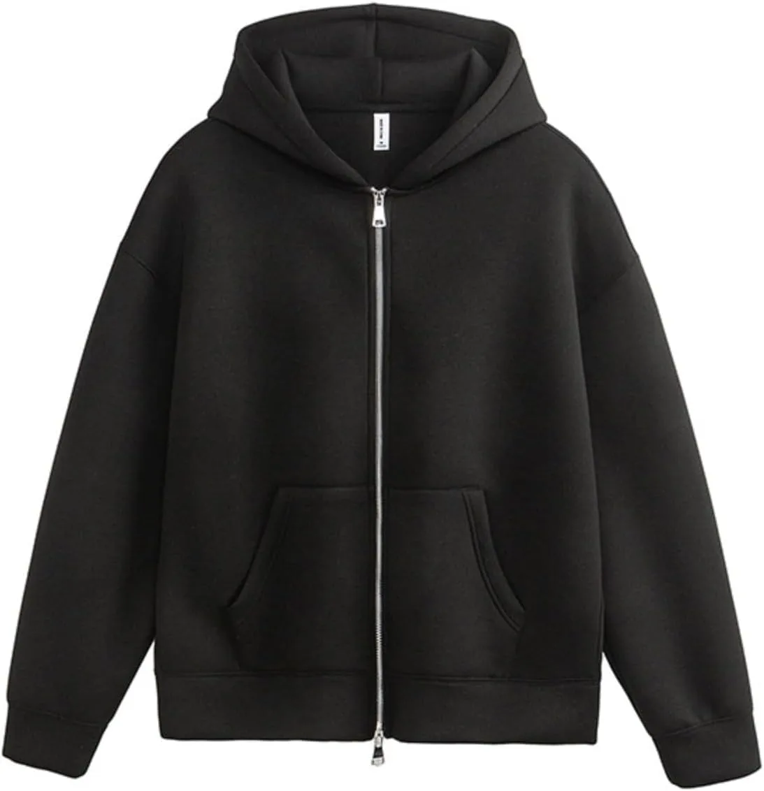 

Унисекс оверсайз худи с капюшоном, тяжелый флис, на молнии