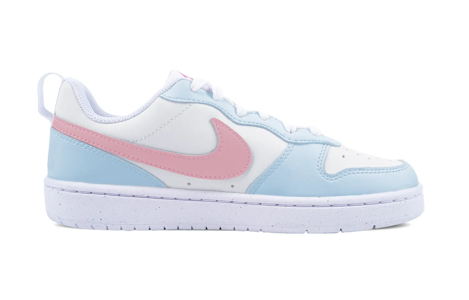 

Кроссовки Nike Court Borough Skateboarding Shoes Women's Low-top Blue/pink, голубой