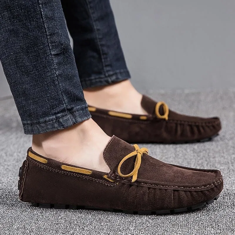 Лоферы замшевые мужские, Driving Boat Shoes, коричневый PUGHGAETZF — фото 2