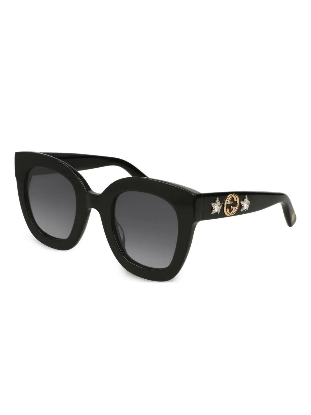 

Солнцезащитные очки в квадратной оправе Gucci Eyewear, черный