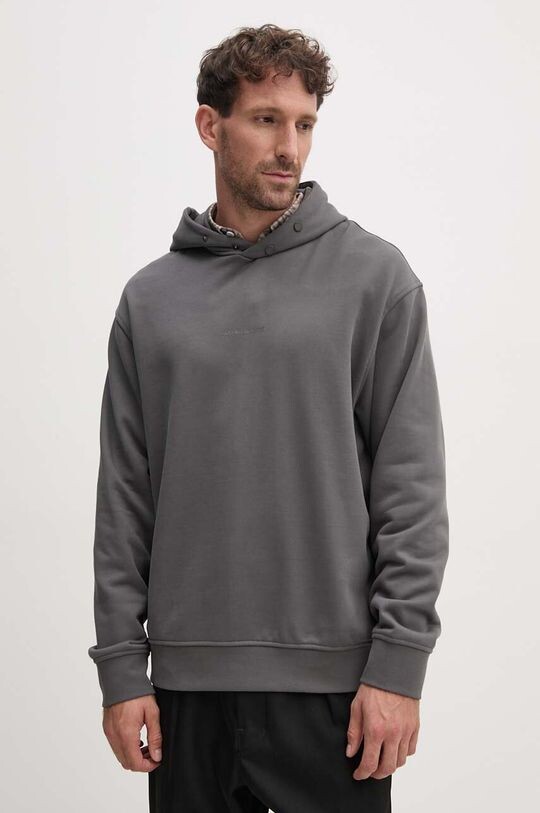 

Хлопковая толстовка Armani Exchange, серый