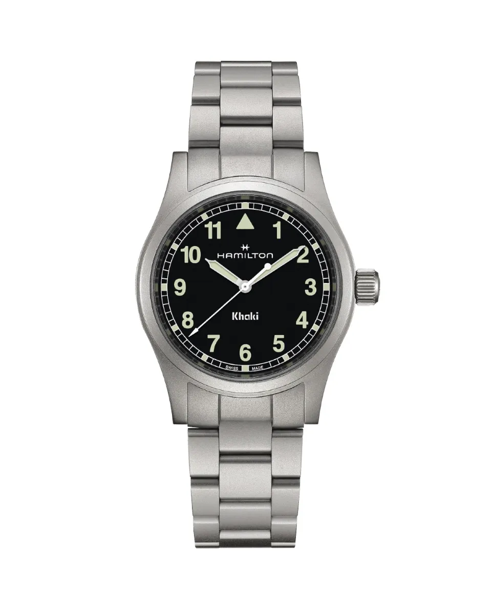 

Мужские часы Khaki Field Quartz 38 мм H69401130 из стали Hamilton, серебряный