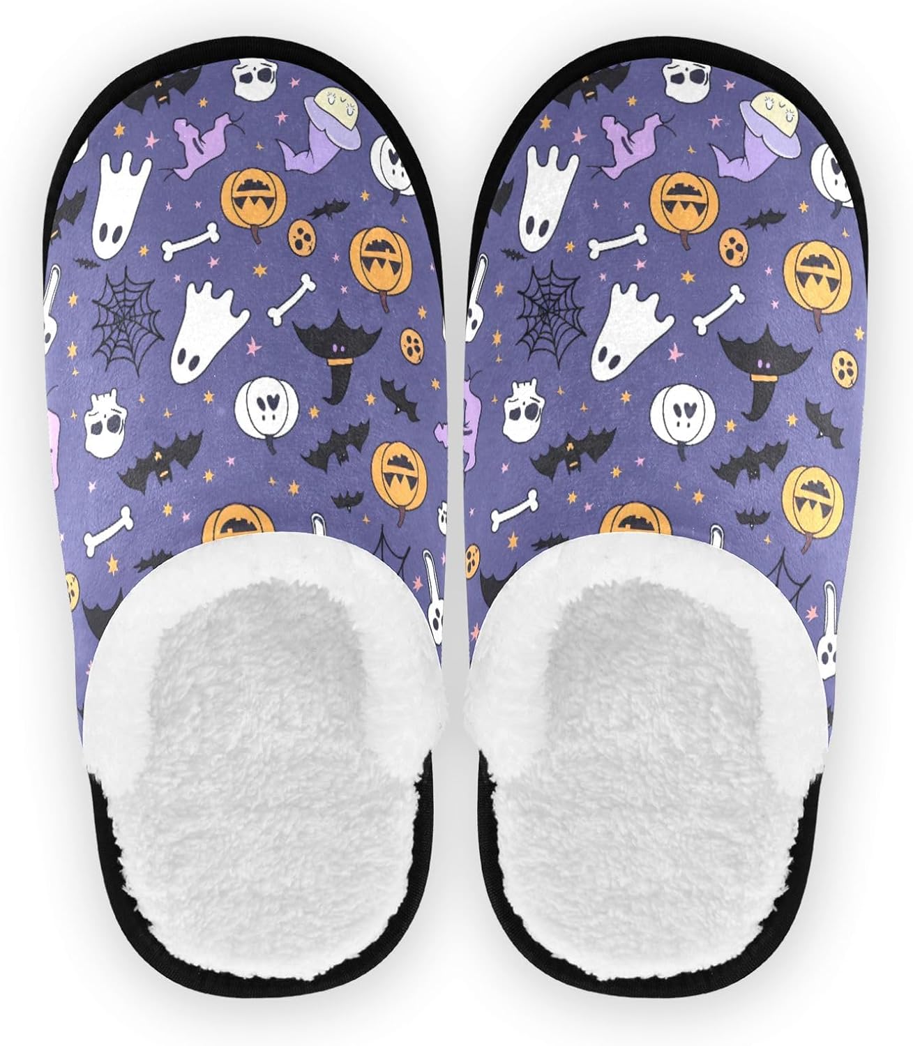 

Домашние тапочки UMIRIKO с тыквенно-черепным готическим дизайном на Хэллоуин для женщин и мужчин, стираемые, с нескользящей подошвой, с сумкой для хранения для путешествий и спа 20858329, Halloween