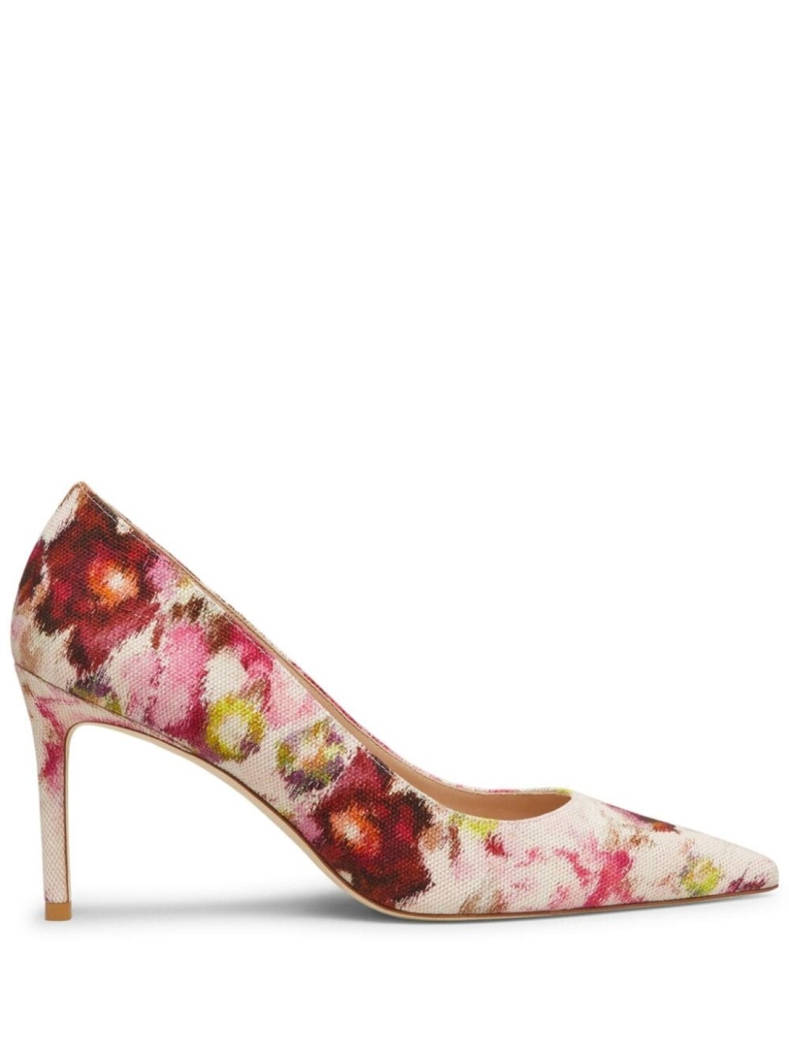 

Stuart Weitzman туфли Stuart 85 мм с цветочным принтом, нейтральный цвет