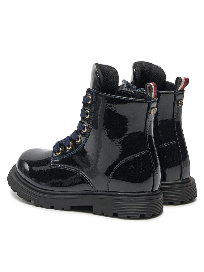 Высокие сапоги Tommy Hilfiger Lace-Up Bootie T1A5-33564-1237 M, темно-синий — фото 3