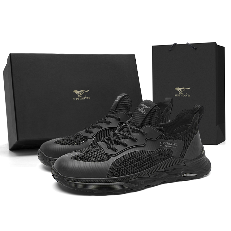

Низкие повседневные туфли мужские SEPTWOLVES, Black (Standard Leather Shoe Size)