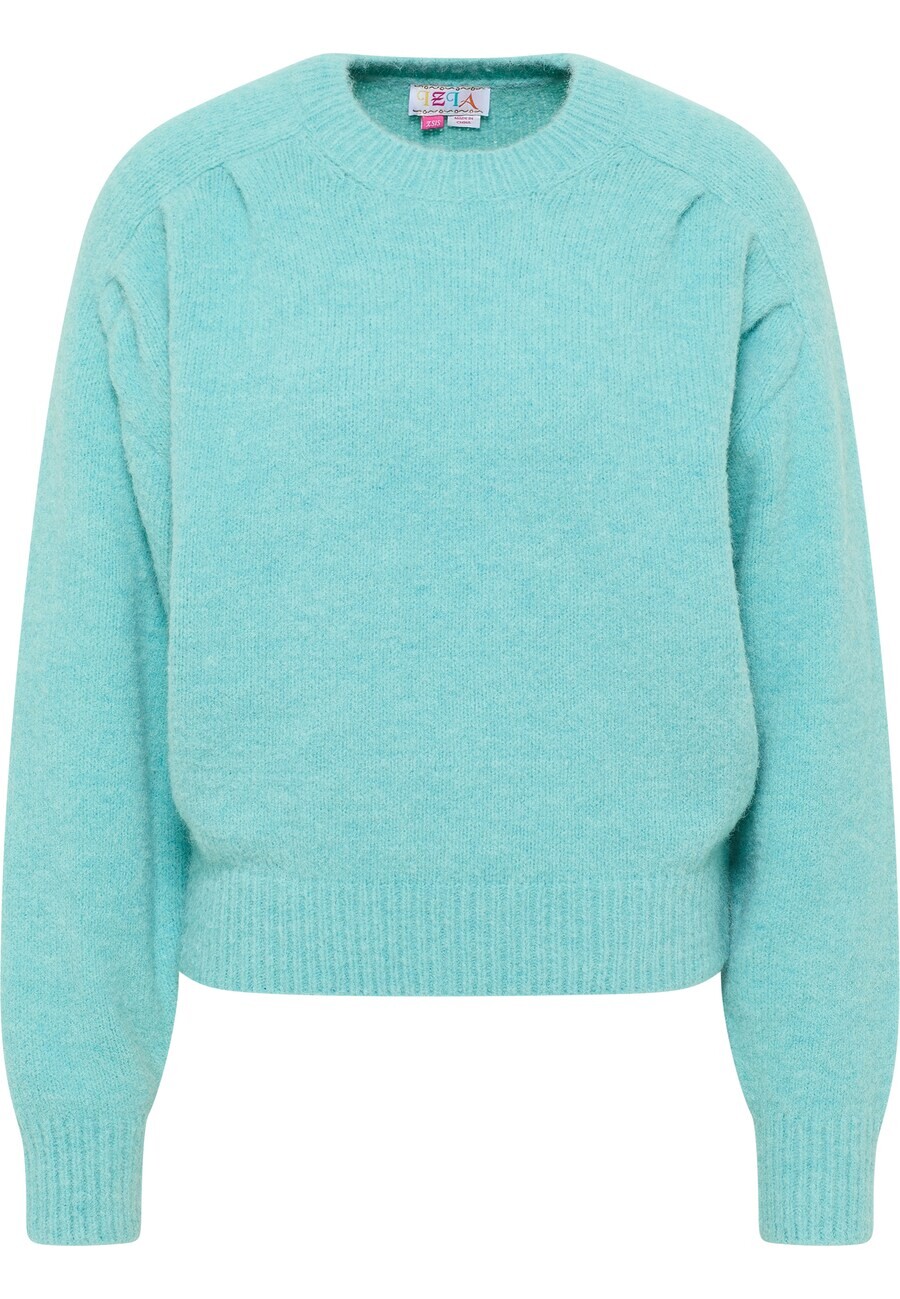 

Тонкий вязаный свитер IZIA Sweater, бирюзовый