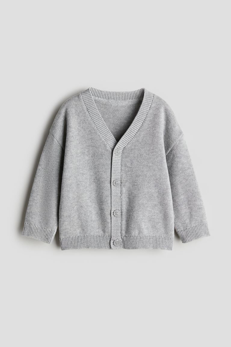 

Кардиган с вафельной структурой H&M, серый