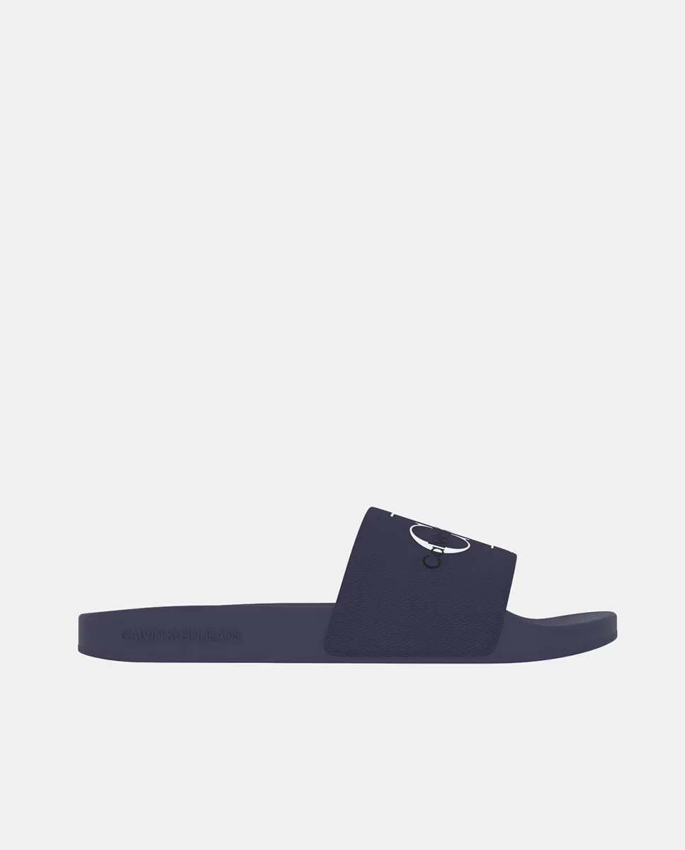 

Мужские шлепанцы с логотипом Calvin Klein Jeans, синий