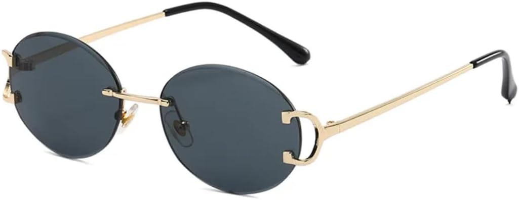 

Солнцезащитные очки с защитой от УФ-излучения UV400 | Без оправы, овальные, розовые, разноцветные линзы | Для женщин и мужчин, для занятий спортом на открытом воздухе и вождения DSVIGF, 01