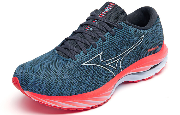Кроссовки Wave Rider 26 мужские с низким верхом серый/синий Mizuno — фото 2
