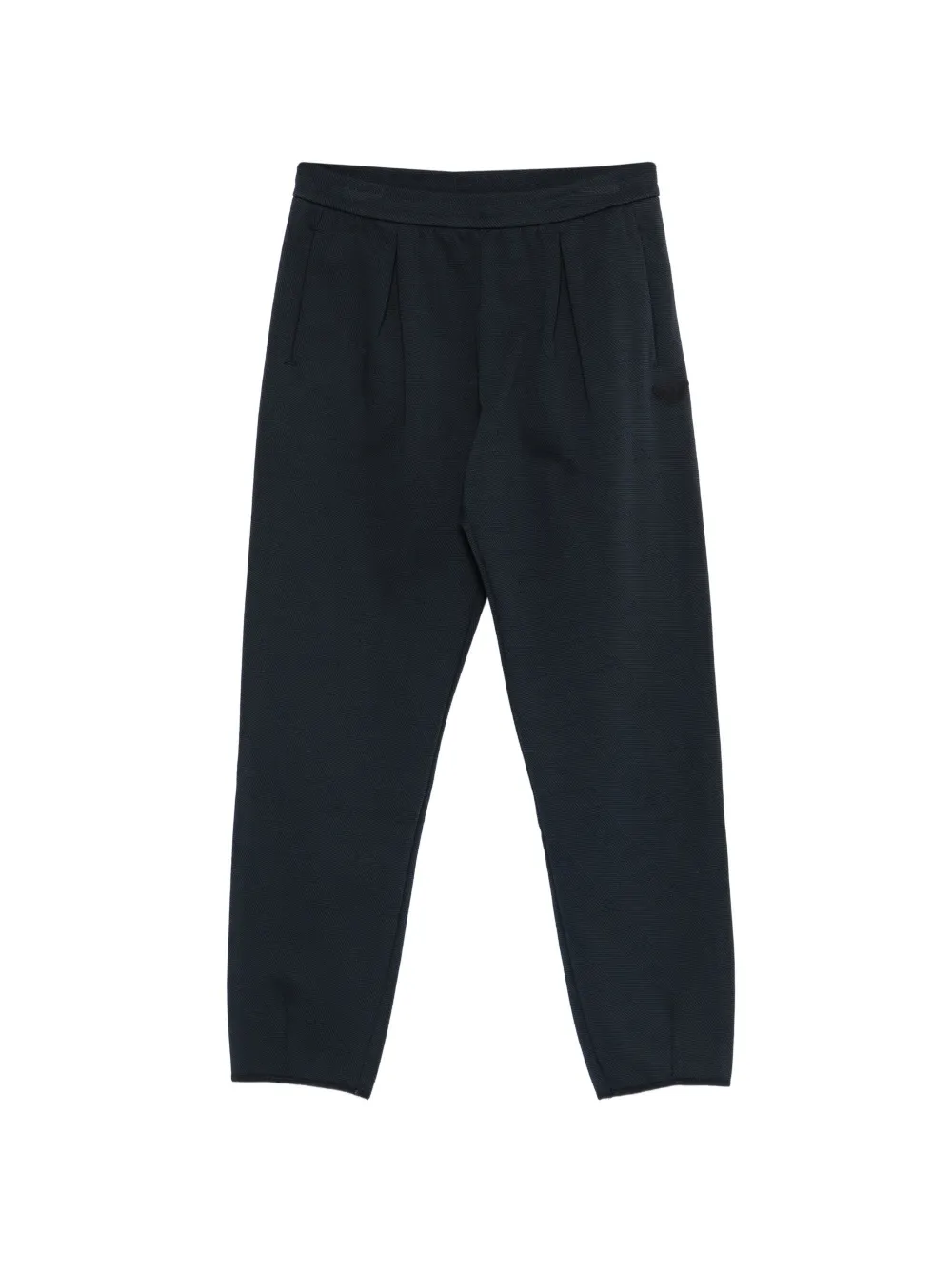 

Плиссированные брюки с логотипной бляшкой Emporio Armani Kids, синий