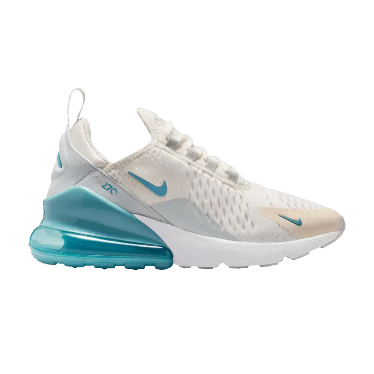 

Кроссовки Nike Air Max 270 GS 'Soft Pearl Denim Turquoise', кремовый