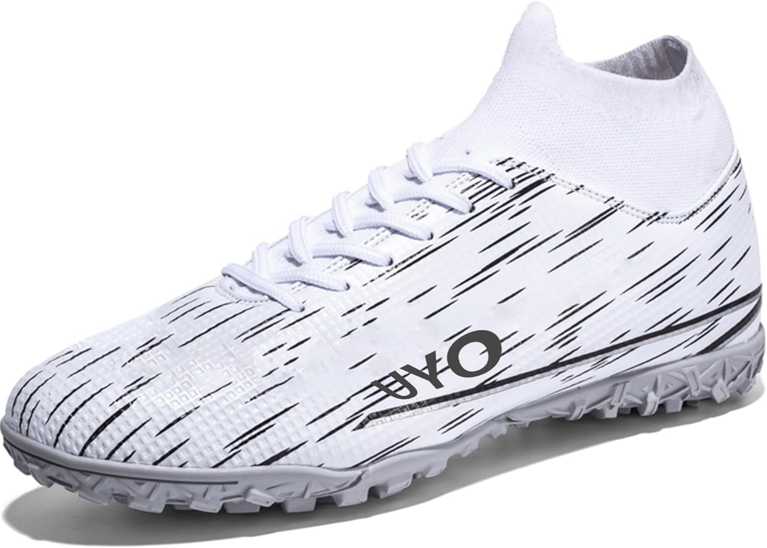 

Футбольные бутсы NISOCY для мужчин, высокие кроссовки для футбола, для улицы и зала, легкие тренировочные бутсы TF AG, белый