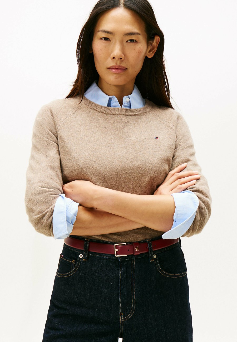 

Джемпер Tommy Hilfiger CREW NECK , Heathered Taupe/Light Brown