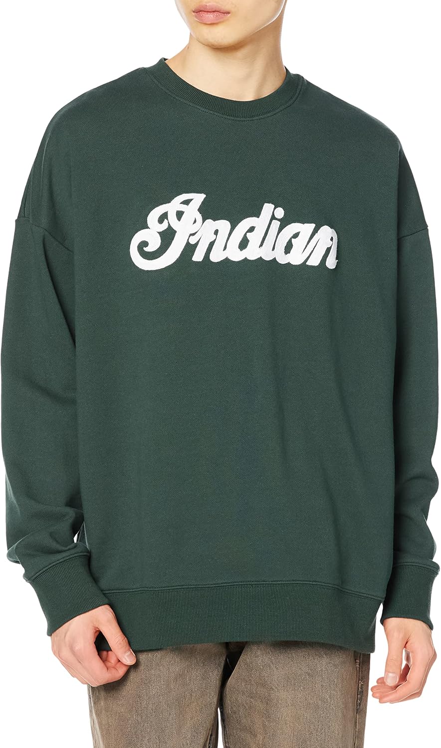 

Большая толстовка с индийской вышивкой и поролоном Indian, зеленый